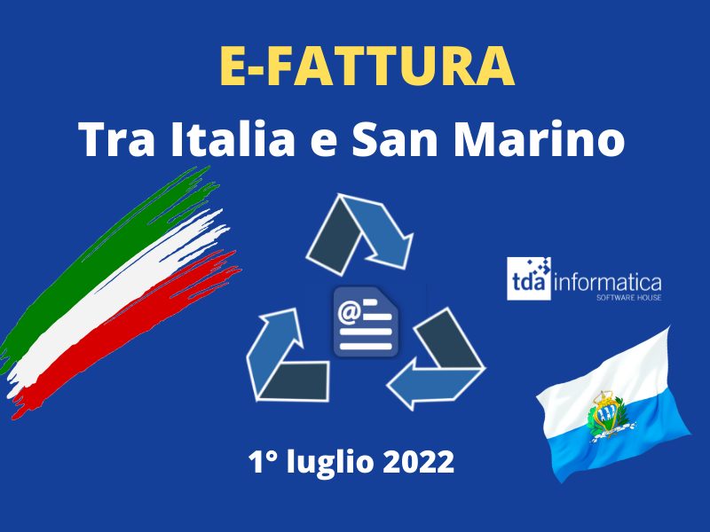 E – FATTURE                                                                 Italia – San Marino